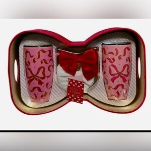 Petal & Pearl Storage Box Mug Bows 5 Piece Gift Set- Retail $120